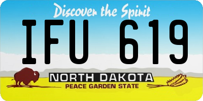 ND license plate IFU619