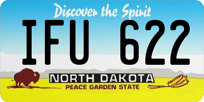ND license plate IFU622