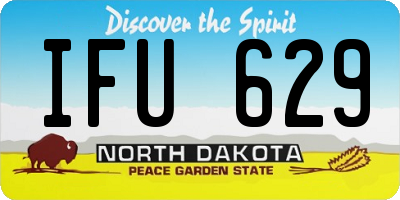 ND license plate IFU629