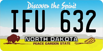 ND license plate IFU632