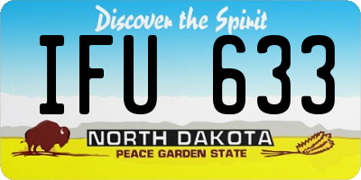 ND license plate IFU633
