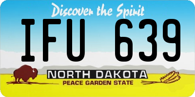 ND license plate IFU639
