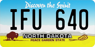 ND license plate IFU640