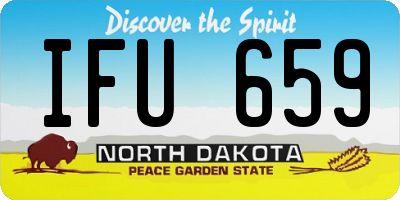 ND license plate IFU659