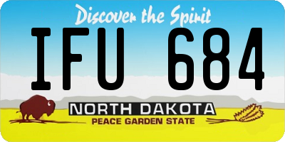 ND license plate IFU684