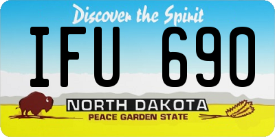 ND license plate IFU690