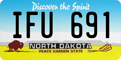 ND license plate IFU691
