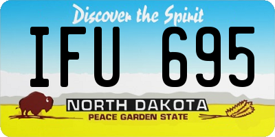 ND license plate IFU695