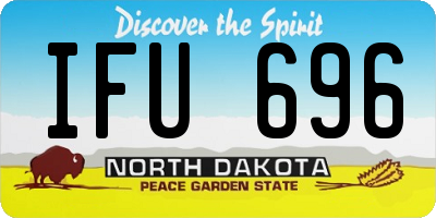 ND license plate IFU696