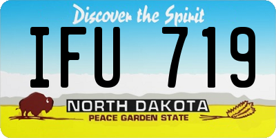 ND license plate IFU719