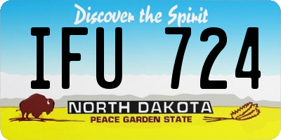 ND license plate IFU724