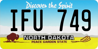 ND license plate IFU749