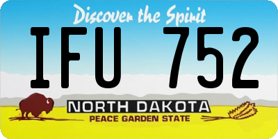 ND license plate IFU752