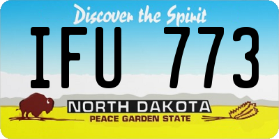 ND license plate IFU773
