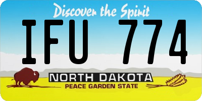 ND license plate IFU774