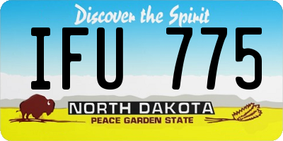 ND license plate IFU775
