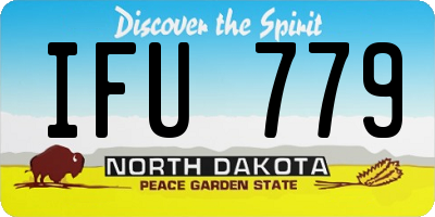 ND license plate IFU779