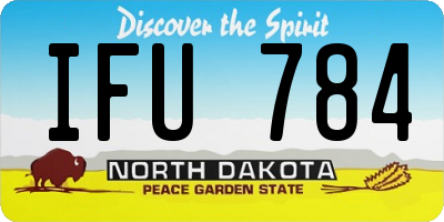 ND license plate IFU784