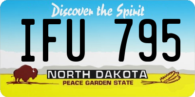 ND license plate IFU795