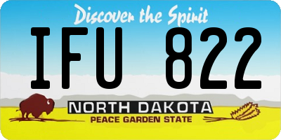 ND license plate IFU822