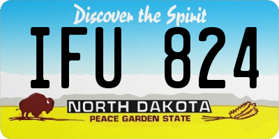 ND license plate IFU824