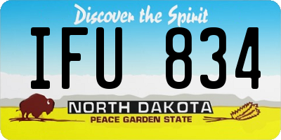ND license plate IFU834