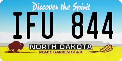 ND license plate IFU844