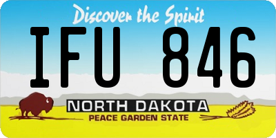 ND license plate IFU846