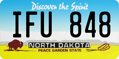 ND license plate IFU848