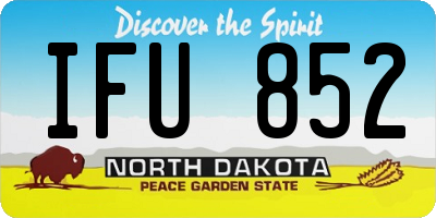 ND license plate IFU852