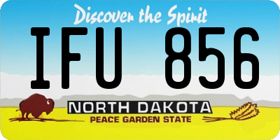 ND license plate IFU856