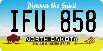 ND license plate IFU858