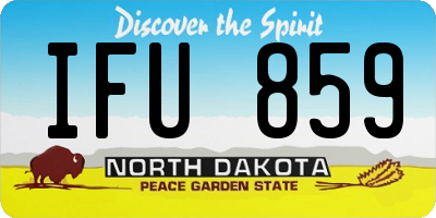 ND license plate IFU859