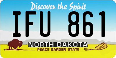ND license plate IFU861