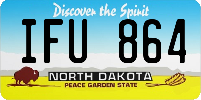 ND license plate IFU864