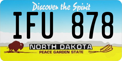 ND license plate IFU878