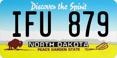 ND license plate IFU879