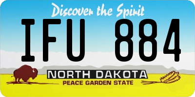 ND license plate IFU884