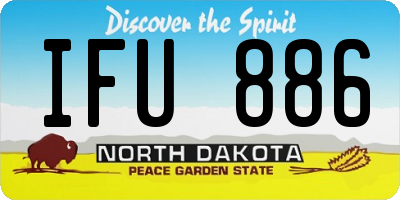 ND license plate IFU886