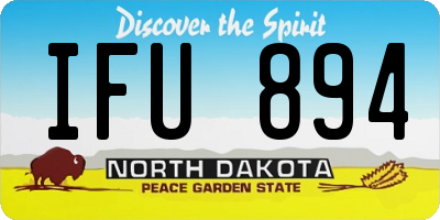 ND license plate IFU894
