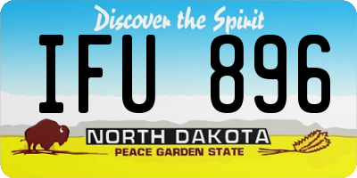 ND license plate IFU896