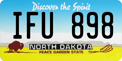ND license plate IFU898