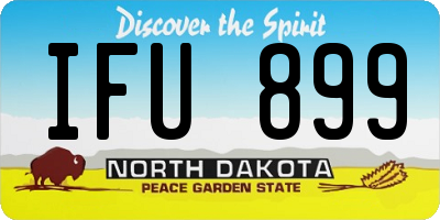 ND license plate IFU899