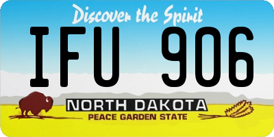 ND license plate IFU906