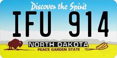 ND license plate IFU914