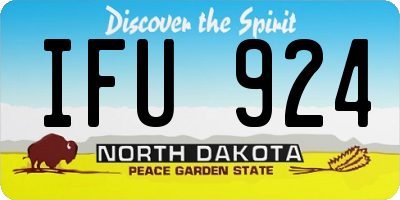 ND license plate IFU924