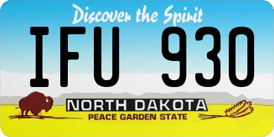 ND license plate IFU930