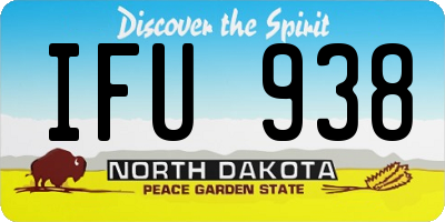 ND license plate IFU938