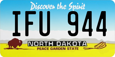 ND license plate IFU944