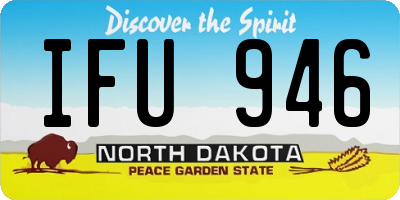 ND license plate IFU946